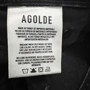 AGOLDE Fen High Rise Relaxed Taper Jeans Shambles Black Size 25 thumbnail 7