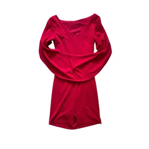 Betsy & Adam Jordan Cape Sleeve Crepe Sheath Midi Dress Size 12 Red Cocktail thumbnail 6