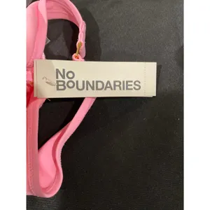 No Boundaries Crochet Bandeau Bikini Top‎ Pink Multi Stripe Large 12-14 NEW thumbnail 6