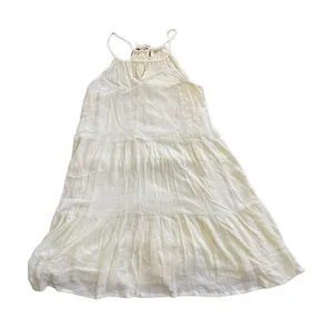 altar’d state‎ pale yellow flare high neck tie dress size M thumbnail 1