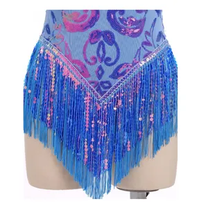 NWOT Sequin Fringe Bodysuit Sparkly Tassel Dance Rave Costume XS thumbnail 5