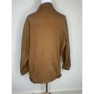 Brown Vintage Barn Coat Sz Large Hunters Run 100% Cotton thumbnail 3