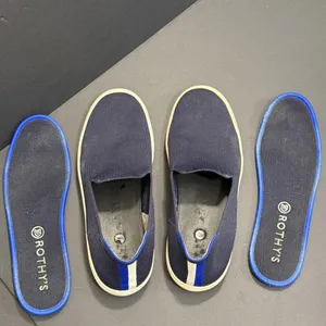 Rothys Navy Blue Classic Slide Sneakers Preppy‎ Quiet Luxury Designer 7.5 Women thumbnail 9