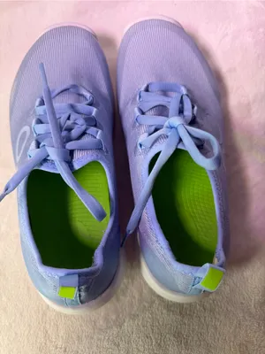 OOFOS Light Blue Knit Slip-On Women's Sneakers thumbnail 7