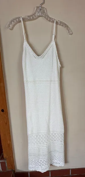 White Lace Bodycon Dress Size M thumbnail 1
