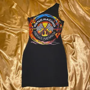 Forever 21 One Shoulder Mini Dress with Racing Car Graphic Mini Dress thumbnail 6