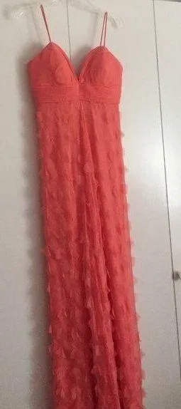 Coral prom dress thumbnail 1