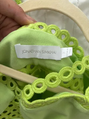 Johnathan Simkhai Sevilla Cady Midi Dress Crochet Party Formal Prom Gala Sz 2 thumbnail 4