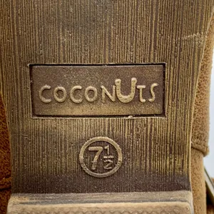 Coconuts by Matisse Steampunk Ankle Booties Size 7.5 Buckle Boots Block Heel Light Brown Western thumbnail 10