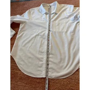 Maurices White Button Down Shirt Size L Long Sleeve Pocket thumbnail 4