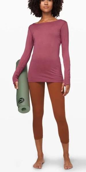 Lululemon Swiftly Speed Long Sleeve *Flow Plumful size 2 thumbnail 1