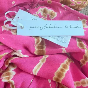 Young Fabulous & Broke Boho Pink Printed Maxi Dress thumbnail 5
