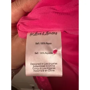 For Love & Lemons Deliza‎ Mini Dress Pink Womens Size M Jacquard Feminine thumbnail 10