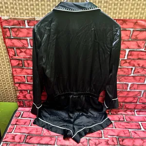 Victorias Secret Elegant Black Romper Satin size S thumbnail 12