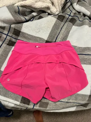 Lululemon HR Speed Up Sonic Pink Shorts 4 Tall thumbnail 3