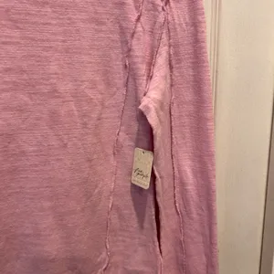 NWT Free People We The Free Blush Lilac‎ Everyday Layering Turtleneck Top L Pink thumbnail 2