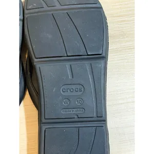 Crocs Flip Flop Sandals Black W10 Womens Padded Thong Beach Casual‎ thumbnail 9