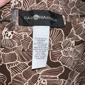 Sag Harbor Brown Floral A-Line‎ Skirt thumbnail 2