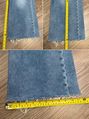 7 For All Mankind Luxe Vintage Cropped Jo Jeans 27 Distressed Wide Leg $228 thumbnail 7