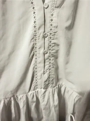 Petal & Pup Hart Long Sleeve Cotton & Linen Minidress White size Large NWT thumbnail 11