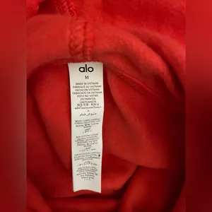 ALO Yoga NWT Accolade Hoodie Bright Red Color Unisex Oversized Size M thumbnail 8
