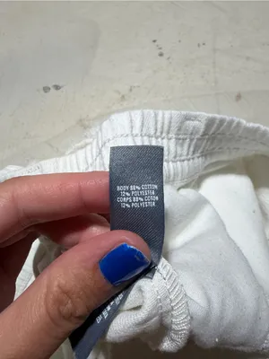 Aerie White Distressed belted denim Shorts XS thumbnail 10