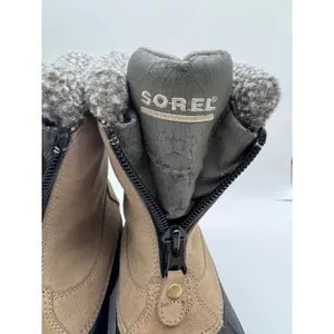 Women's Sorel Ellesmere Brown Suede Waterproof‎ Winter Boots Taupe Size 6 thumbnail 9