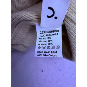 Commense Cable Knit Vest Women XS Beige Gold Button Sleeveless Layering thumbnail 7
