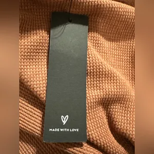 LULUS Brown Ribbed Turtleneck Top size XL NEW thumbnail 6