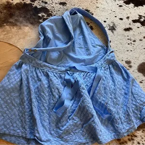 FREE PEOPLE Blue Free-Est Va Va Volume Mini Dress Feminine Open‎ Back thumbnail 8