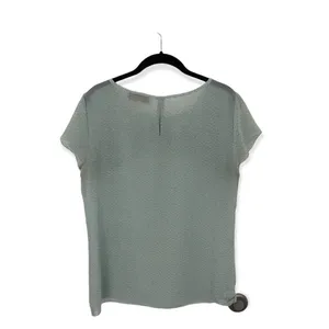 Ann Taylor LOFT Women’s Size S Semi-Sheer Ruffle Blouse Short Sleeve Top thumbnail 3