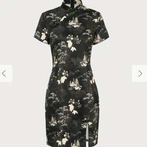 RIHOAS The Black Mandarin Collar Floral Cheongsam 22 thumbnail 6