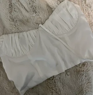 Tiger Mist White Corset Tie Back Top thumbnail 5