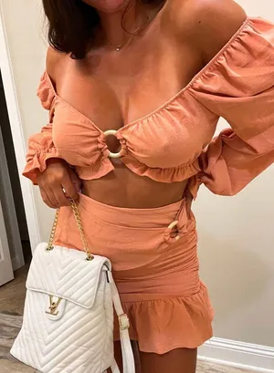 2 Piece Skirt Set Orange thumbnail 1