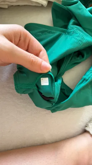 lululemon athletica Green Sleeveless Collared Sports Bra thumbnail 3