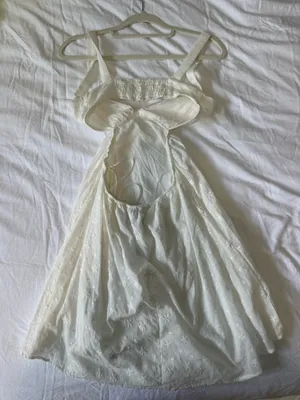 princess polly white dress with cutouts thumbnail 2