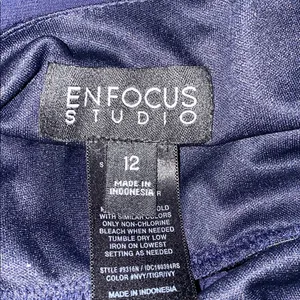 Enfocus Studio Blue and White Sleeveless Sundress Size 12 thumbnail 9