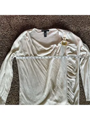INC International Concepts Beige Snap Cardigan Large thumbnail 3