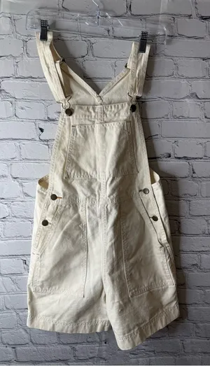 Lykke Wullf women’s cream colored over alls size small thumbnail 1
