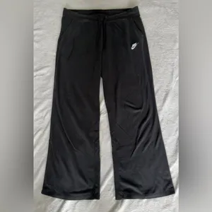 Women’s Nike Black Sweatpants with White Swoosh thumbnail 2