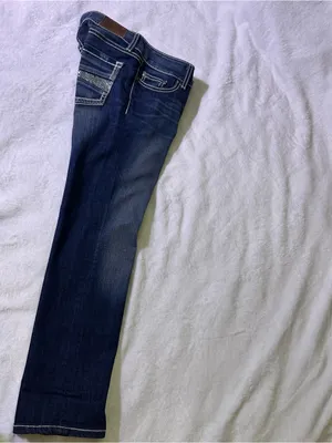 BKE Women's Skinny Jeans in Dark Blue with Contrast Stitching thumbnail 5