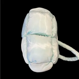 NWT KATYDID Quilted Puffer Shoulder Tote Bag Double Handles Mint thumbnail 7