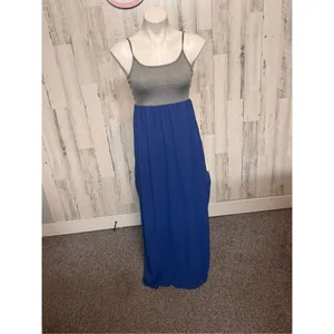 Blue maxi dress size small thumbnail 2