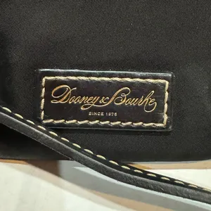 Dooney & Bourke North South Triple Zip Crossbody Purse Nylon Black Pink Duck thumbnail 5