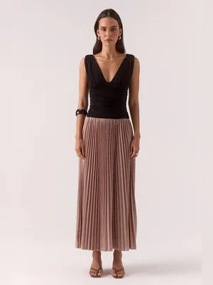 Sovere Studio Dione Knit Maxi Dress Black Mocha Size Small NWT thumbnail 2