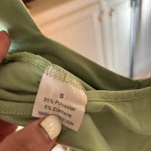 Women's Light Green Ruched Tank Top thumbnail 4