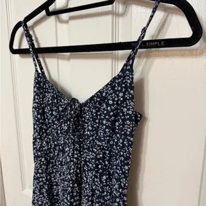 HOLLISTER‎ channeled bodice midi dress floral print XS thumbnail 3