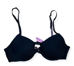 Victoria's Secret PINK Bra In Black Size 34B thumbnail 1
