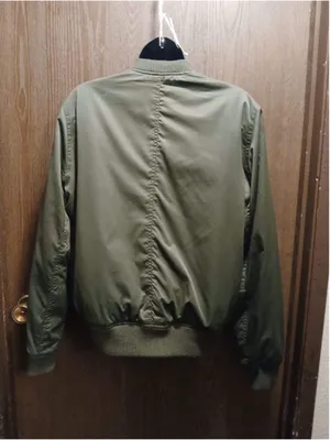 Men's American Eagle Outfitters Green Bomber Jacket M thumbnail 11