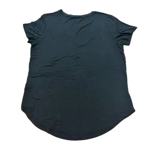 Abercrombie & Fitch V-Neck Soft A&F Drapey in Black, Size L thumbnail 3